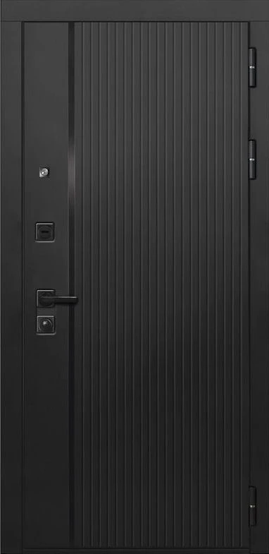 Входная дверь ДвериПРО L-45 Без фрезеровки Дуб арктик горизонт DPRO198242 внешняя сторона