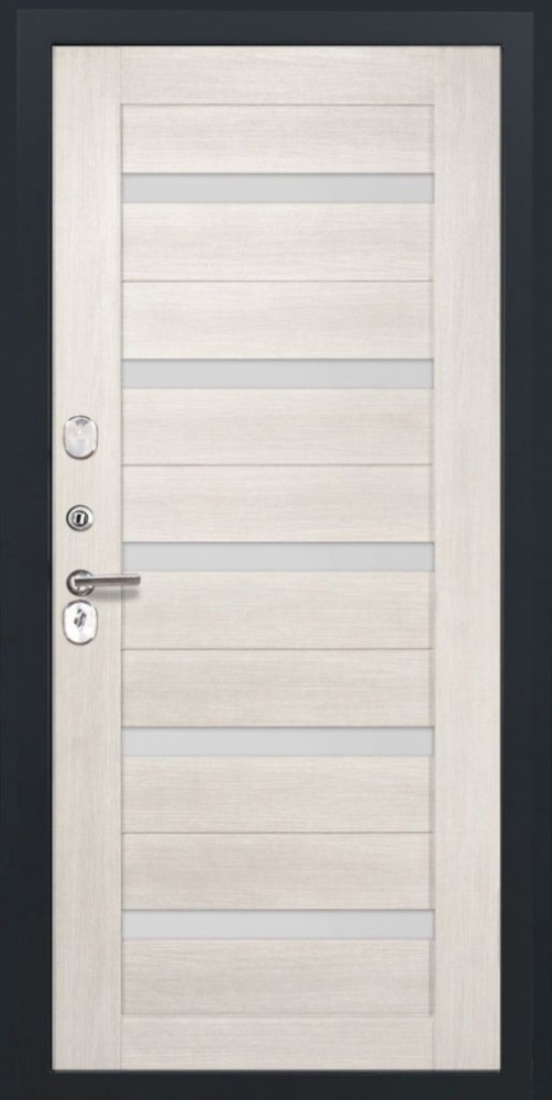 Входная дверь ДвериПРО Rosna СБ-1 (ст. белое, 16мм, беленый дуб) DPRO198292 внутренняя сторона